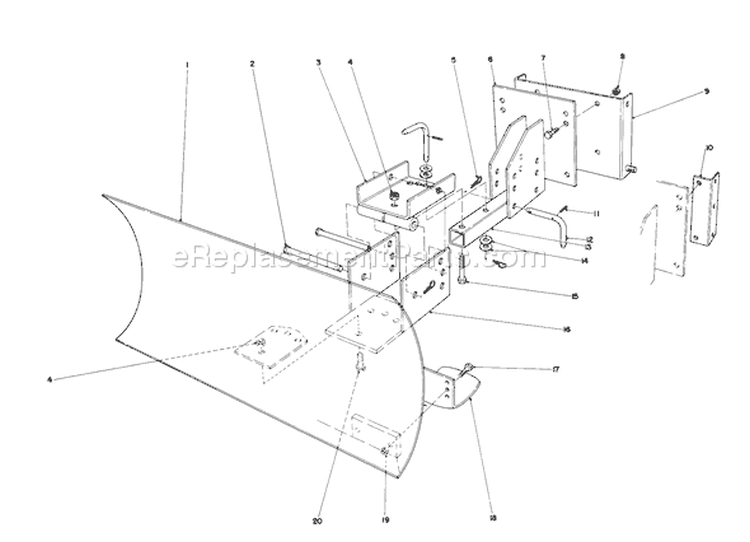 Page G Diagram and Parts List for 38155 5000001-5999999 - 1985 Toro Snow Blower