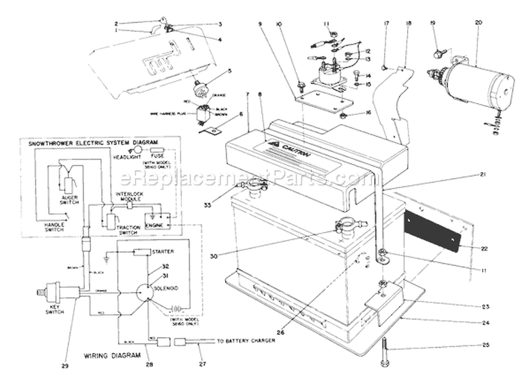 Page A Diagram and Parts List for 38155 7000001-7999999 - 1987 Toro Snow Blower