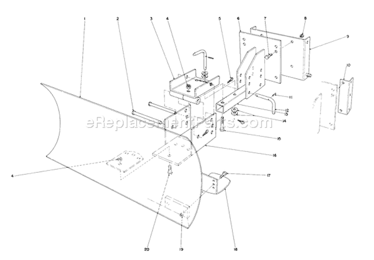 Page G Diagram and Parts List for 38155 7000001-7999999 - 1987 Toro Snow Blower