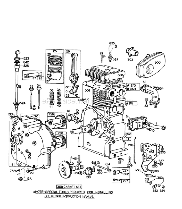 Page G Diagram and Parts List for 38160 9000001-9999999 - 1979 Toro Snow Blower