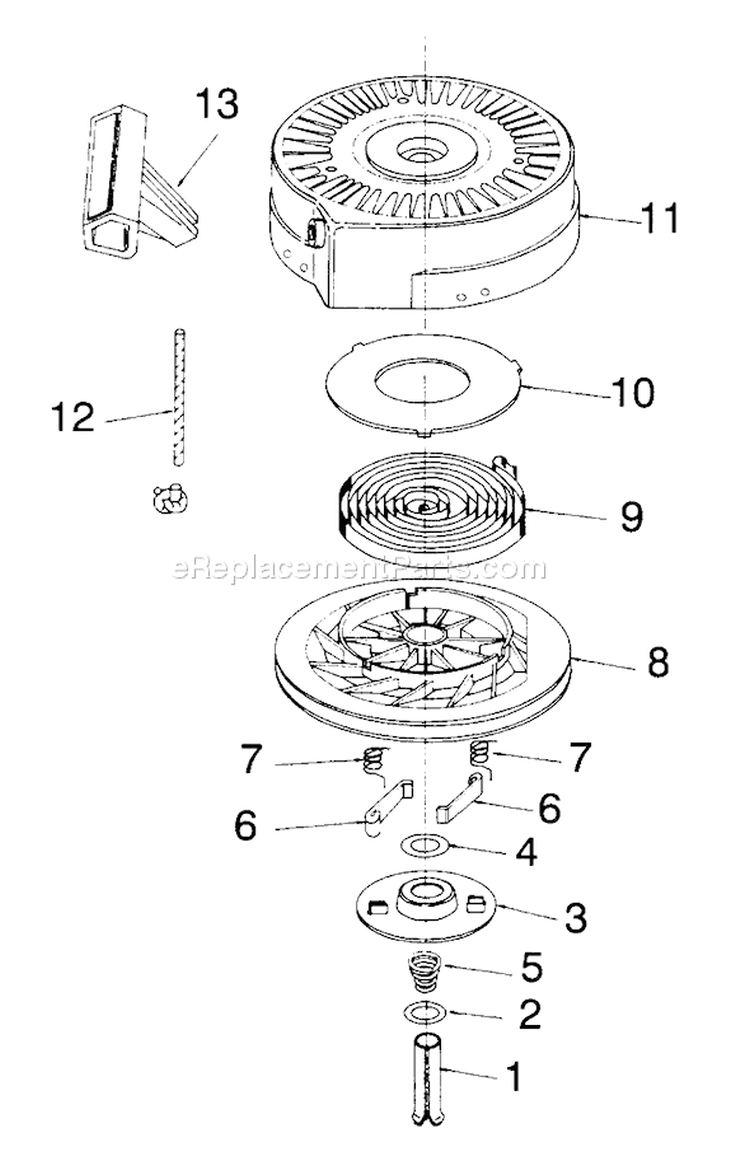 Page L Diagram and Parts List for 38170 4900001-4999999 - 1994 Toro Snow Blower