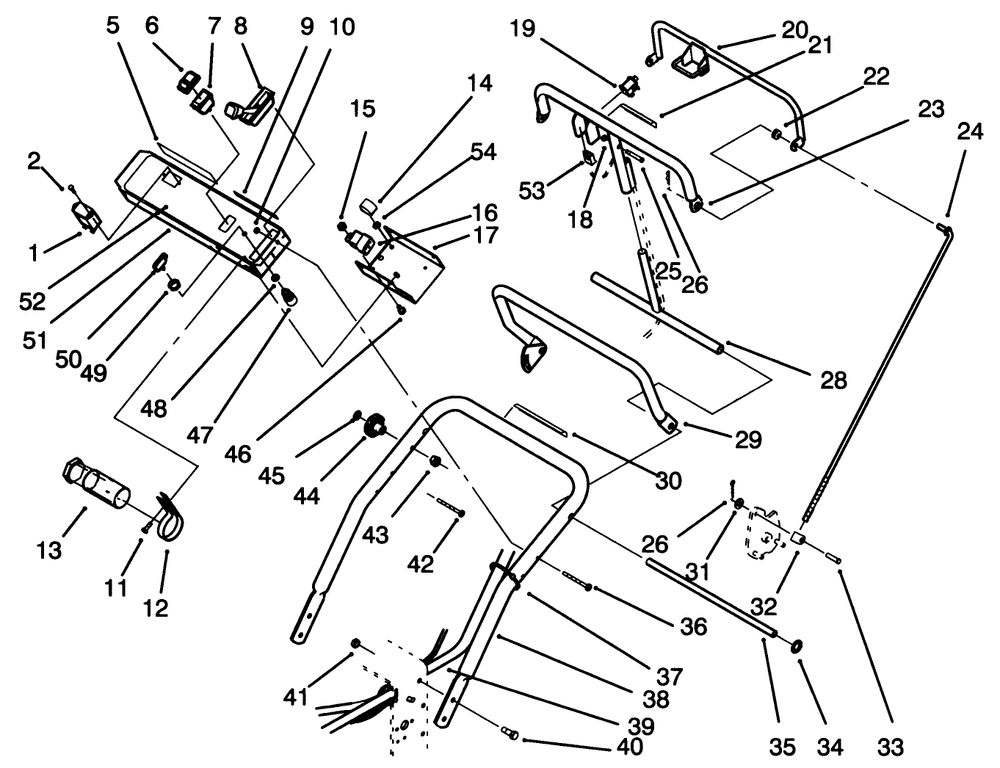 Handle/Control Panel Assembly Diagram and Parts List for 30185 39000001 - 39999999 Toro Lawn Tractor Accessories
