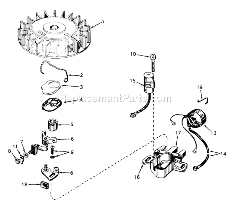 Page G Diagram and Parts List for 38220 9000001-9999999 - 1979 Toro Snow Blower