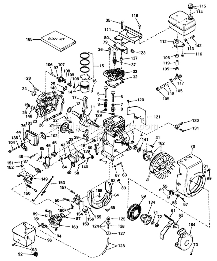 Page E Diagram and Parts List for 38240 9000001-9999999 - 1979 Toro Snow Blower