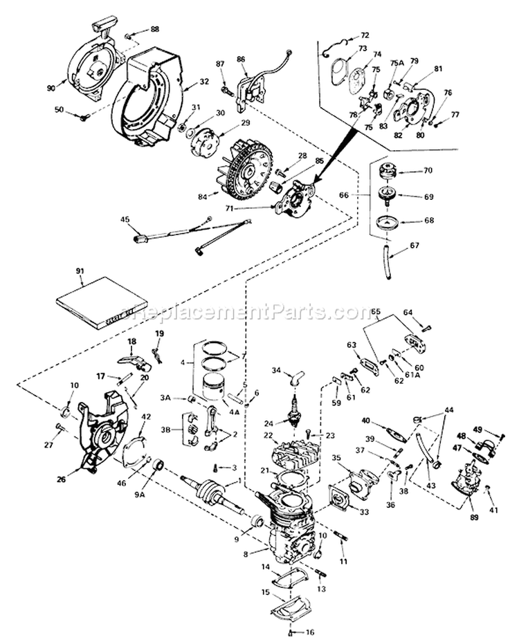 Page C Diagram and Parts List for 38242 3000001-3999999 - 1983 Toro Snow Blower