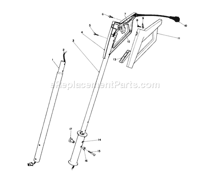 Page A Diagram and Parts List for 38325 1000001-1999999 - 1981 Toro Snow Blower