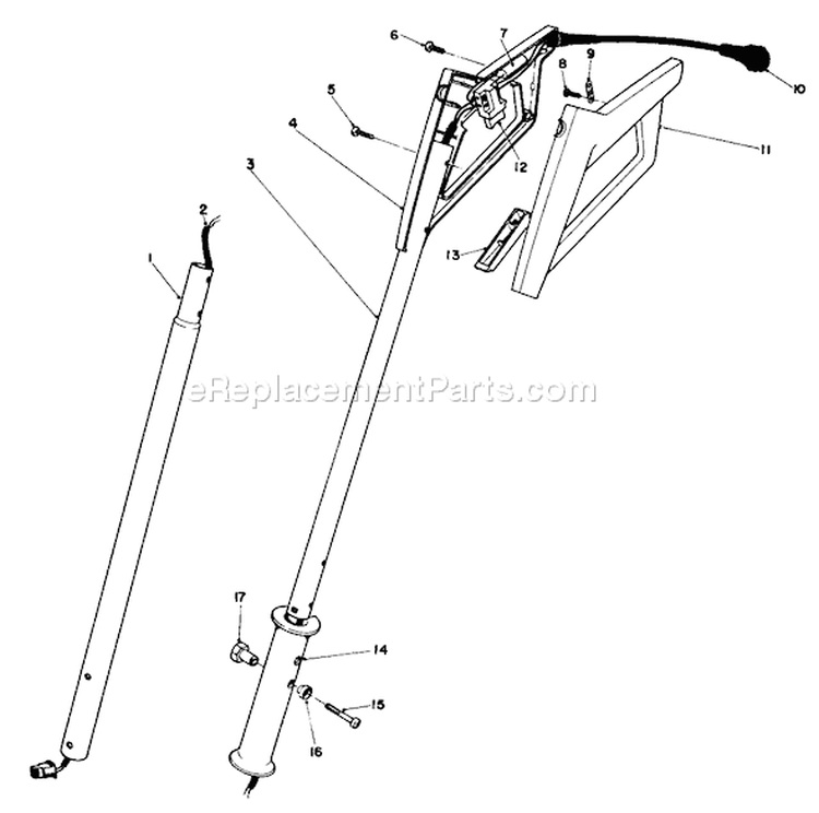 Page A Diagram and Parts List for 38325 2000001-2999999 - 1982 Toro Snow Blower