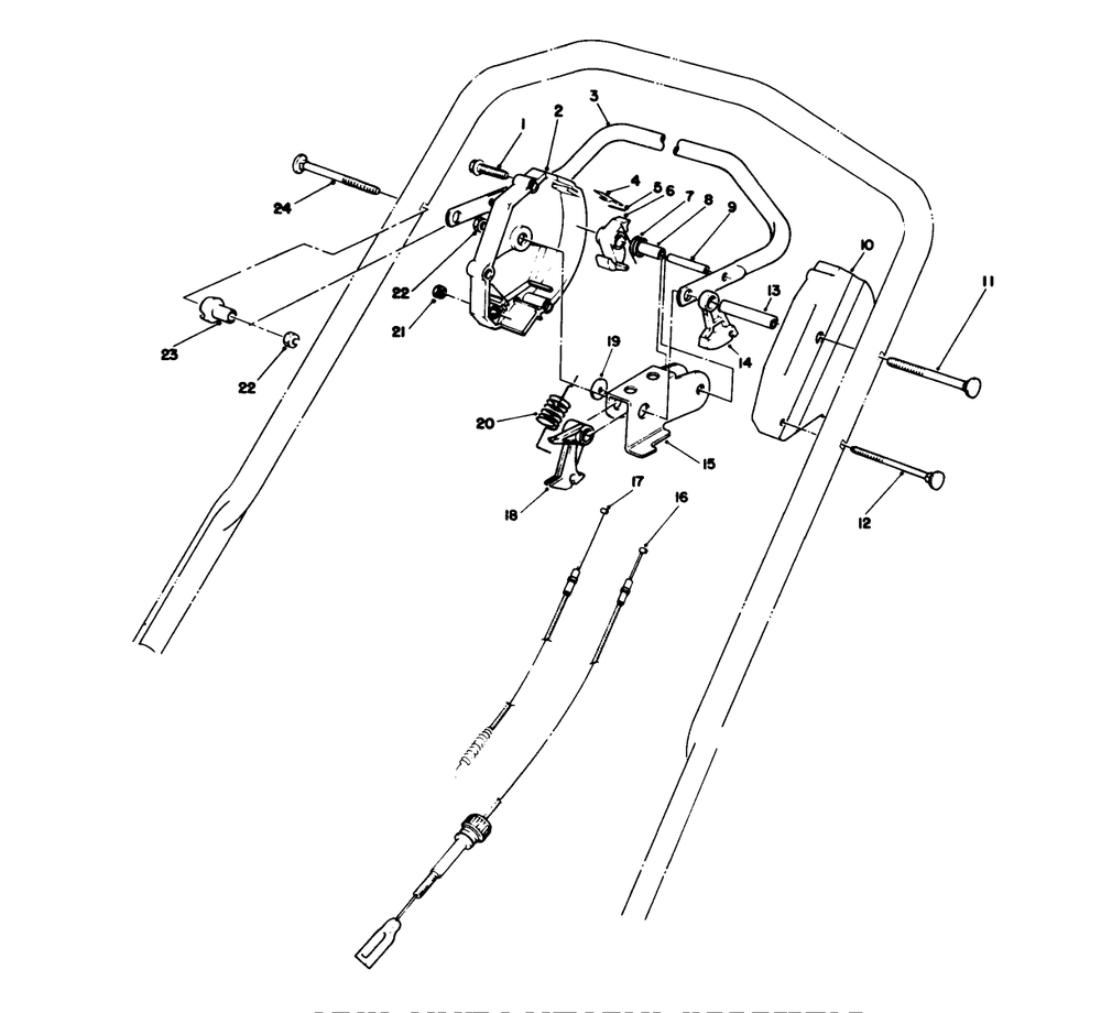 Traction Control Assembly Diagram and Parts List for 20624C 8000001 - 8999999 Toro Lawn Mower