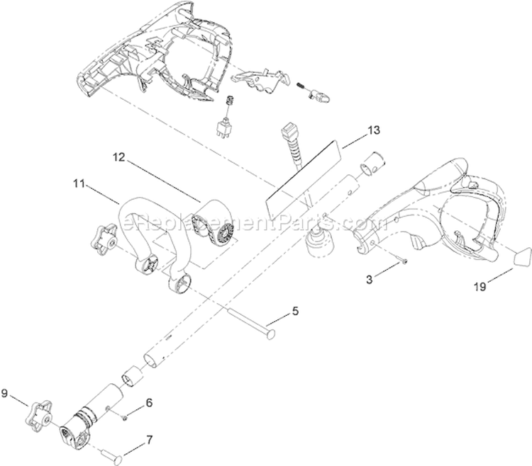 Page A Diagram and Parts List for 38361 311000001-311999999 - 2011 Toro Snow Blower