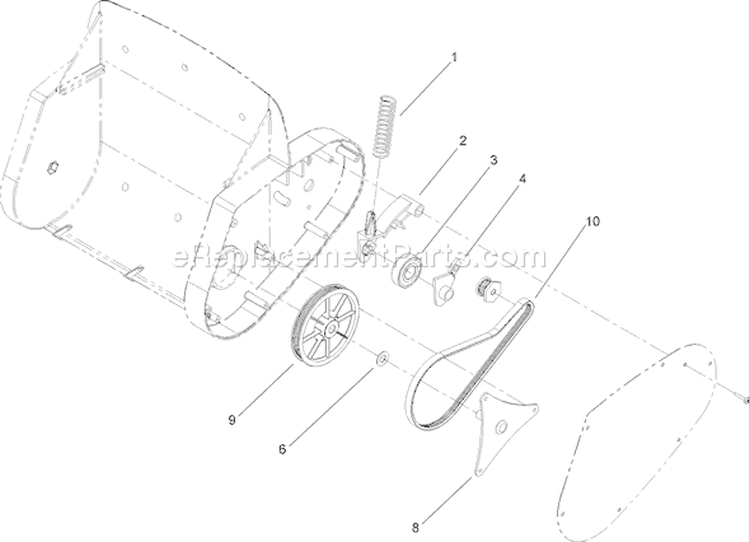 Page B Diagram and Parts List for 38361 311000001-311999999 - 2011 Toro Snow Blower