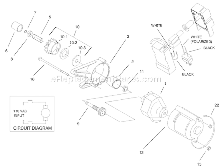 Page G Diagram and Parts List for 38405 200000001-200999999 - 2000 Toro Snow Blower