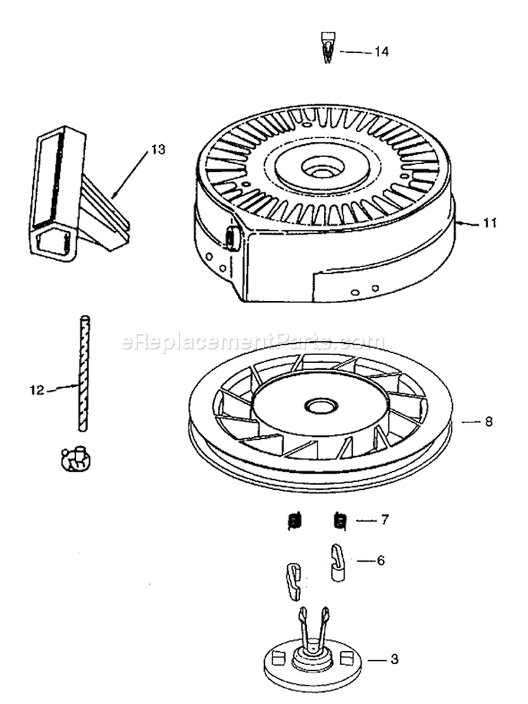 Page H Diagram and Parts List for 38405 210000001-210999999 - 2001 Toro Snow Blower