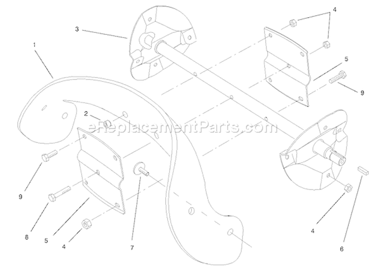 Page I Diagram and Parts List for 38405 210000001-210999999 - 2001 Toro Snow Blower