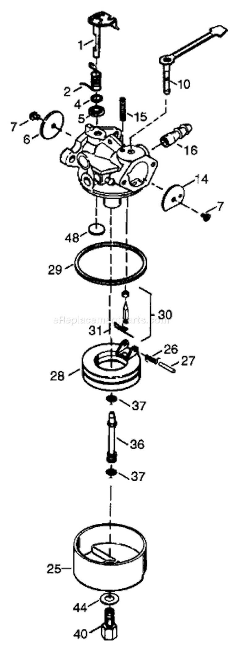 Page A Diagram and Parts List for 38400 99000001-99999999 - 1999 Toro Snow Blower