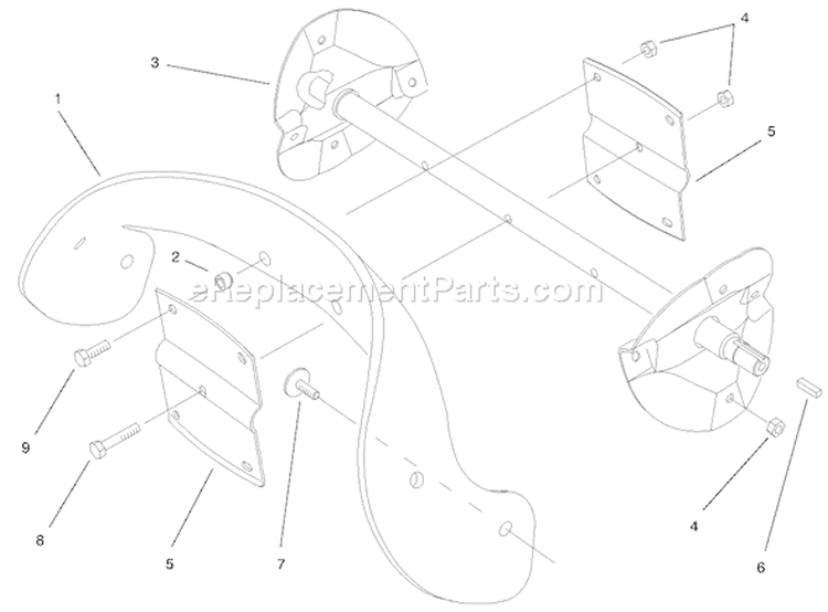 Page I Diagram and Parts List for 38400 99000001-99999999 - 1999 Toro Snow Blower