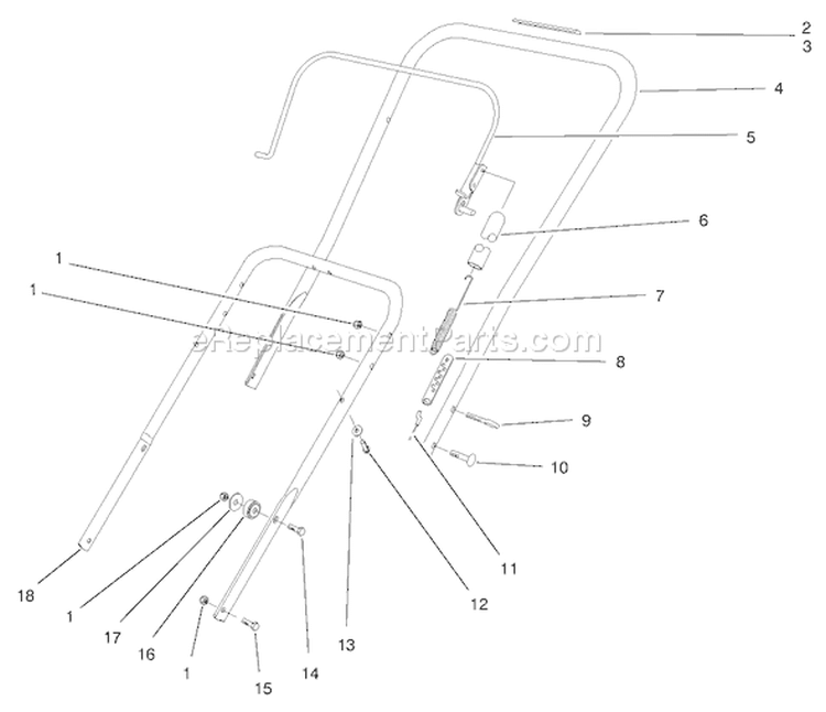 Page E Diagram and Parts List for 38410 7900001-7999999 - 1997 Toro Snow Blower