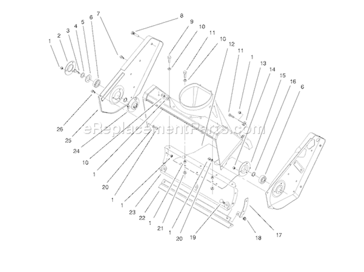 Page J Diagram and Parts List for 38409 8900001-8999999 - 1998 Toro Snow Blower