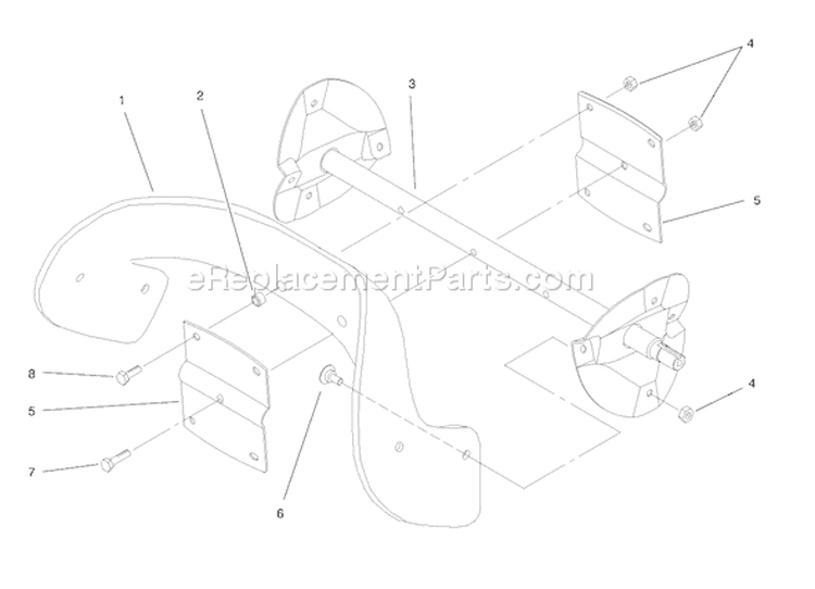 Page H Diagram and Parts List for 38417 8900001-8999999 - 1998 Toro Snow Blower