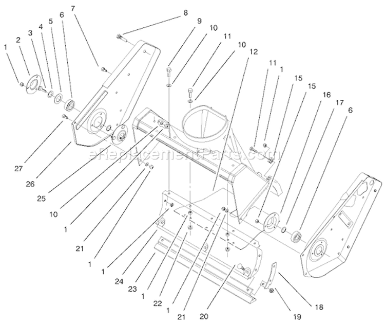 Page A Diagram and Parts List for 38409 9900001-9999999 - 1999 Toro Snow Blower