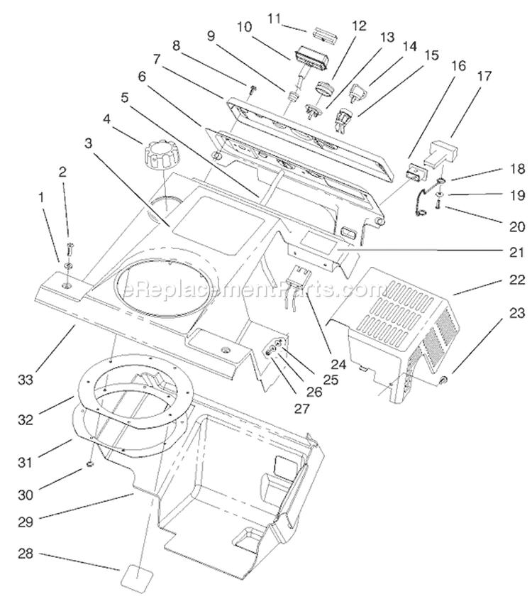 Page M Diagram and Parts List for 38419 200000001-200012436 - 2000 Toro Snow Blower