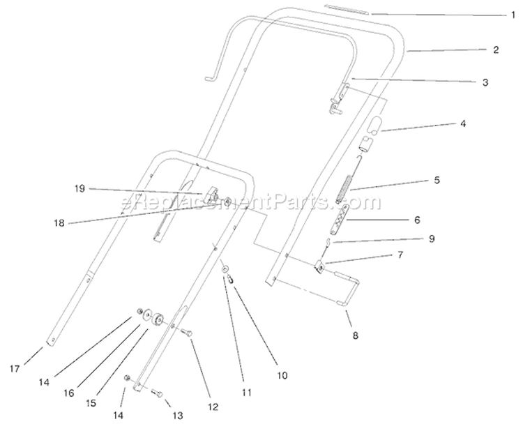 Page G Diagram and Parts List for 38419 200000001-200012436 - 2000 Toro Snow Blower