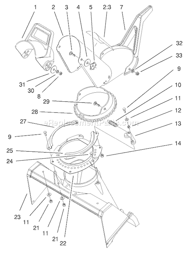Page A Diagram and Parts List for 38419 200012437-200999999 - 2000 Toro Snow Blower