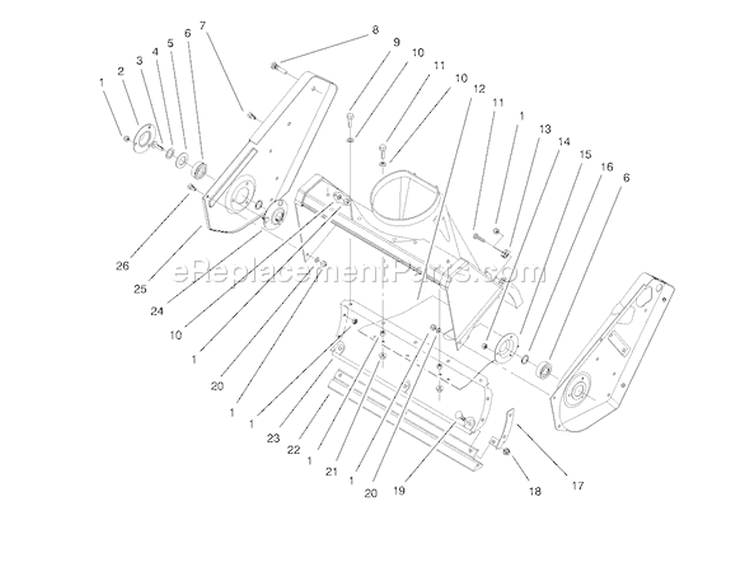Page J Diagram and Parts List for 38422 8900001-8999999 - 1998 Toro Snow Blower