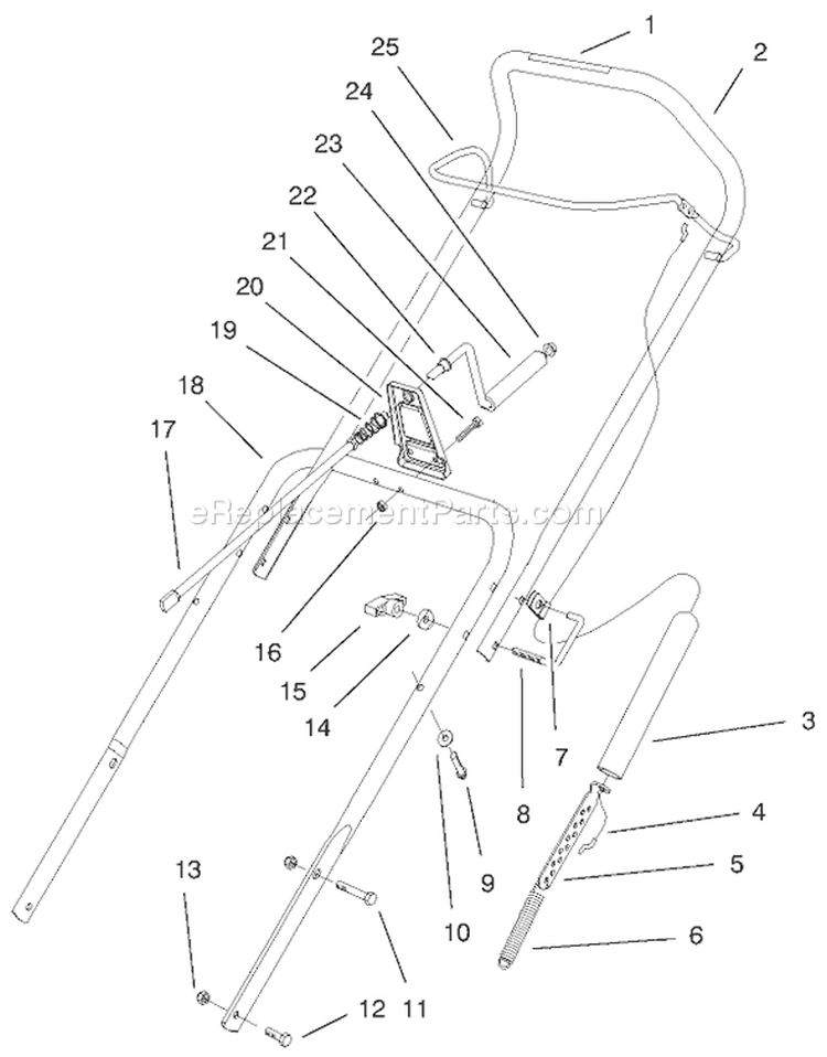 Page F Diagram and Parts List for 38422 9900001-9999999 - 1999 Toro Snow Blower