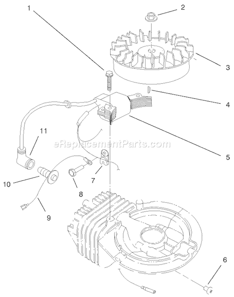 Page E Diagram and Parts List for 38430 9900001-9999999 - 1999 Toro Snow Blower