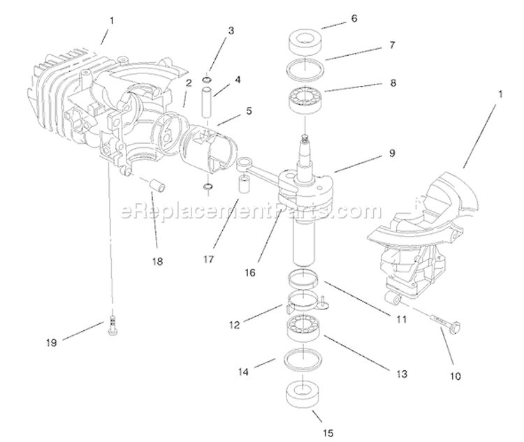 Page J Diagram and Parts List for 38435 7900001-7999999 - 1997 Toro Snow Blower