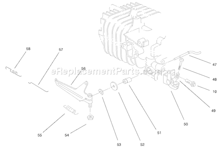 Page G Diagram and Parts List for 38435 7900001-7999999 - 1997 Toro Snow Blower