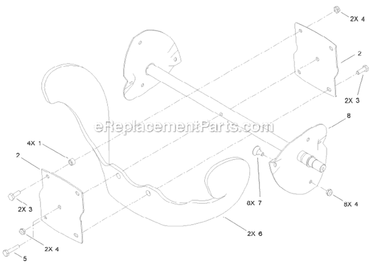 Rotor Diagram and Parts List for 38451 313002000-313999999 - 2013 Toro Snow Blower