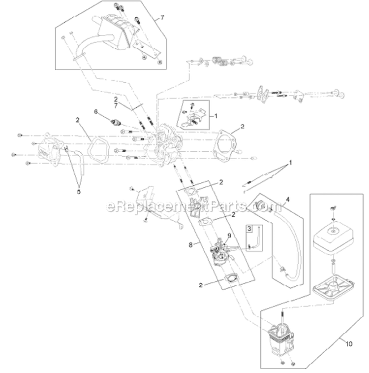 Engine 1 Diagram and Parts List for 38451 313002000-313999999 - 2013 Toro Snow Blower