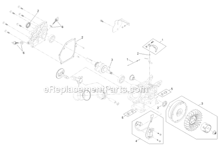 Engine 2 Diagram and Parts List for 38452 313000001-313999999 - 2013 Toro Snow Blower