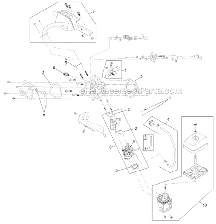 Engine 1 Diagram and Parts List for 38454 313002000-313999999 - 2013 Toro Snow Blower