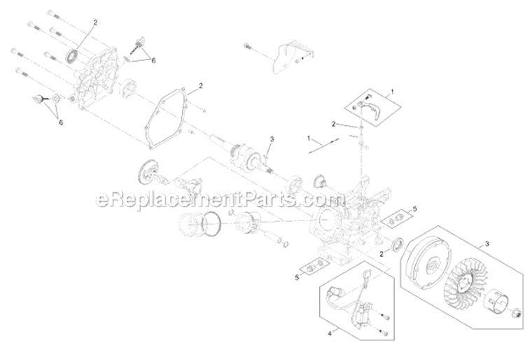 Engine 2 Diagram and Parts List for 38458 313000001-313999999 - 2013 Toro Snow Blower