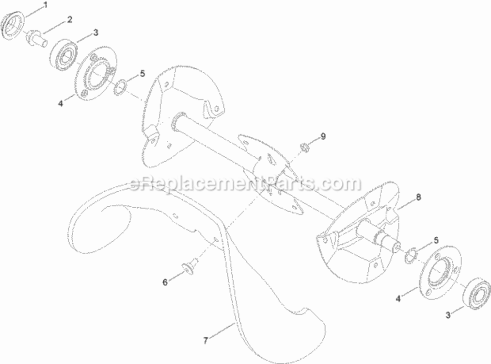 Rotor_Drive_Assembly Diagram and Parts List for 38472 315000001 - 315999999 Toro Snow Blower