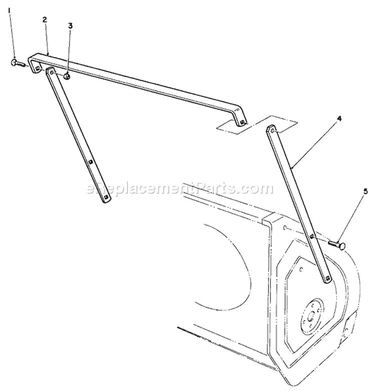 Drift Breaker Diagram and Parts List for 38510 2000001-2999999 - 1992 Toro Snow Blower