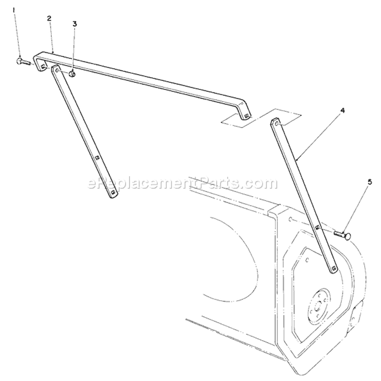 Drift Breaker Assembly Diagram and Parts List for 38540 9000001-9999999 - 1989 Toro Snow Blower