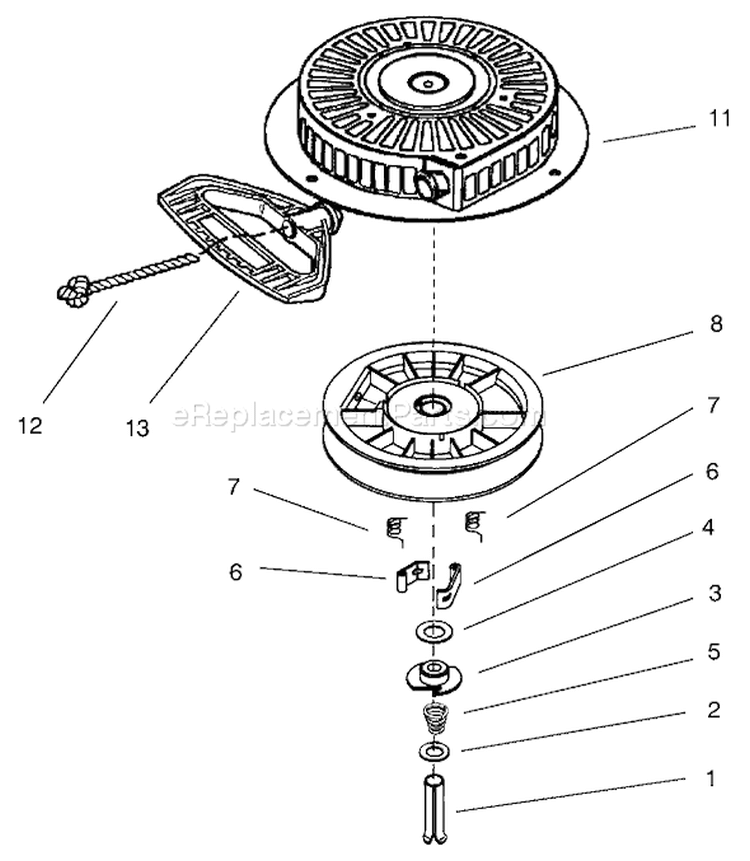 Page K Diagram and Parts List for 38547 200000001-200999999 - 2000 Toro Snow Blower