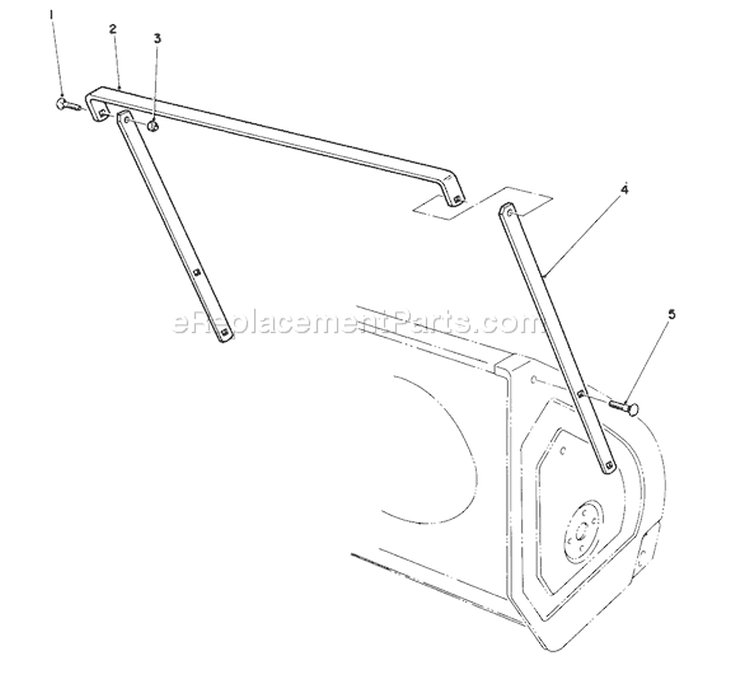 Drift Breaker Diagram and Parts List for 38570 0000001-0999999 - 1990 Toro Snow Blower