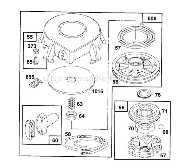 Page F Diagram and Parts List for 38570 5900001-5999999 - 1995 Toro Snow Blower