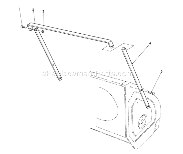 Drift Breaker Diagram and Parts List for 38574 0000001-0999999 - 1990 Toro Snow Blower