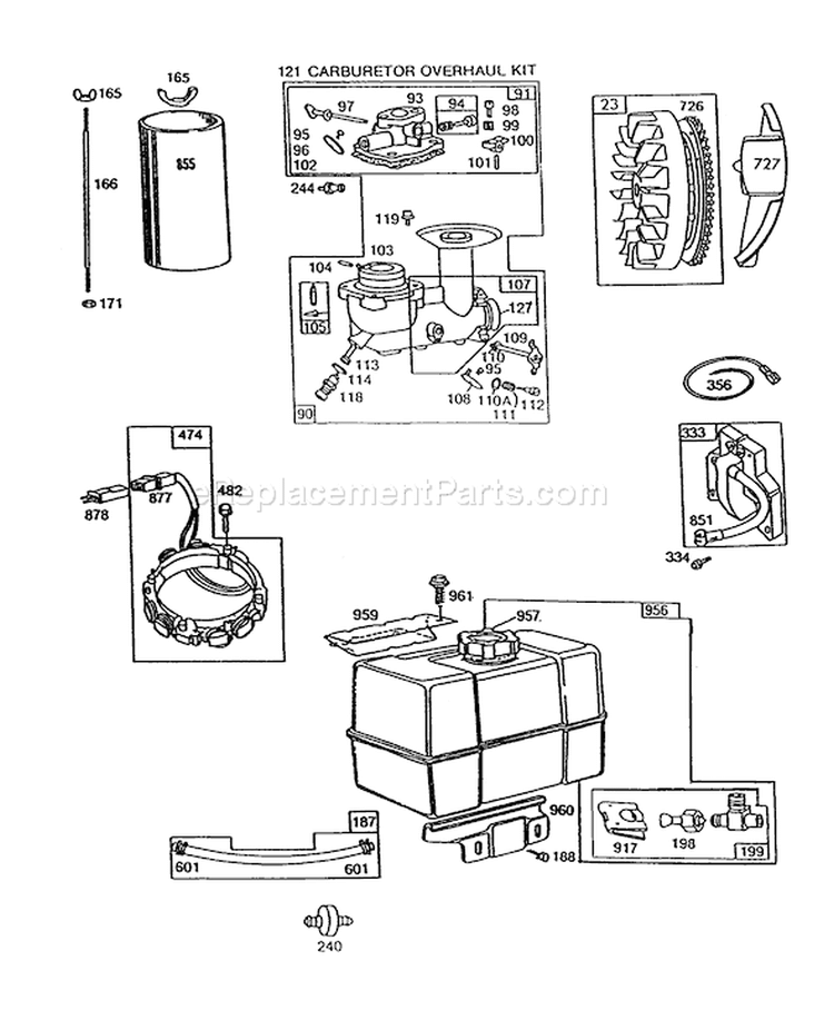 Page J Diagram and Parts List for 38580 2000001-2999999 - 1992 Toro Snow Blower