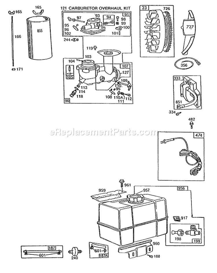 Page I Diagram and Parts List for 38580 2000001-2999999 - 1992 Toro Snow Blower