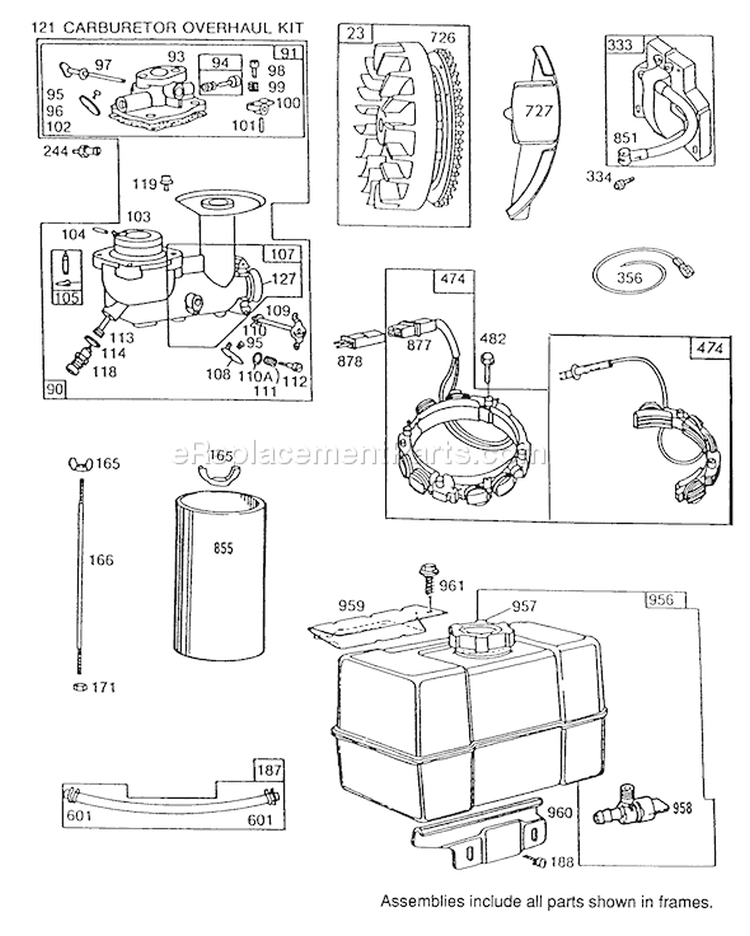 Page I Diagram and Parts List for 38565 9000001-9999999 - 1989 Toro Snow Blower