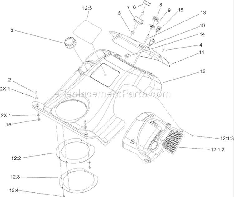 Page J Diagram and Parts List for 38600 260010001-260999999 - 2006 Toro Snow Blower