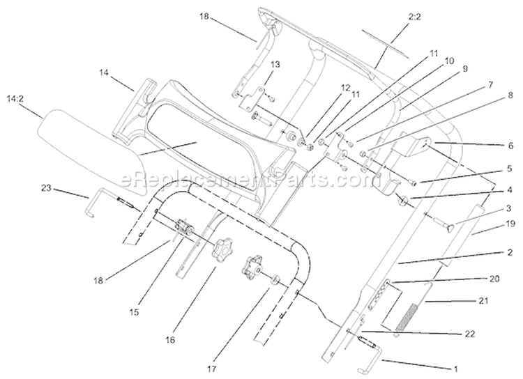 Page J Diagram and Parts List for 38602 240000001-240999999 - 2004 Toro Snow Blower
