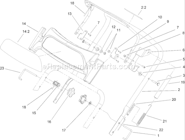 Page K Diagram and Parts List for 38602 280000001-280999999 - 2008 Toro Snow Blower
