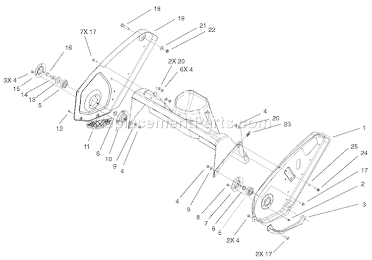 Page N Diagram and Parts List for 38601 220000001-220999999 - 2002 Toro Snow Blower